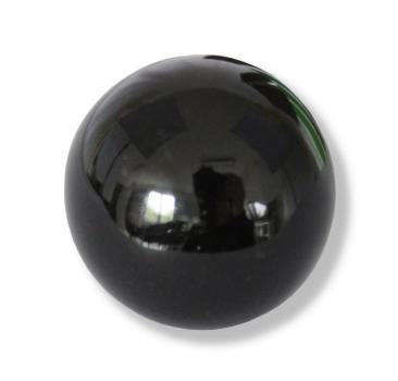 Knauf Ball einfarbig schwarz