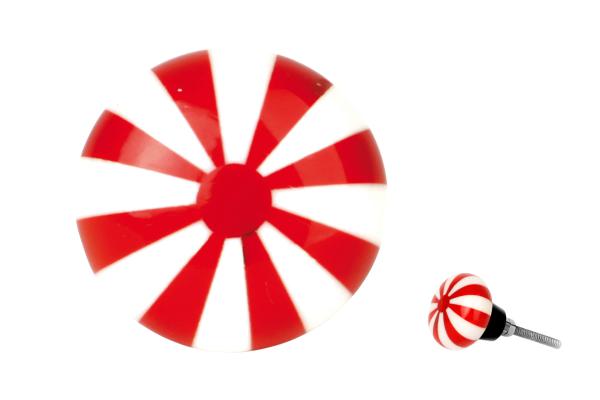 Knauf Bonbon rot/weiß